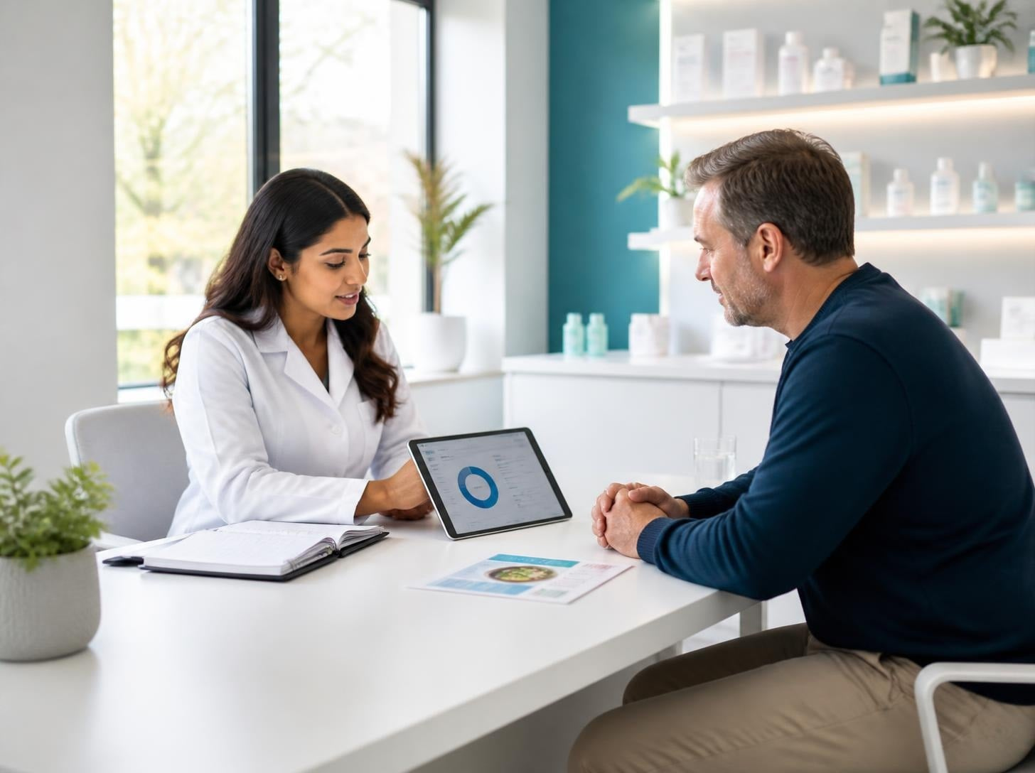 Weight management consultation and healthy lifestyle discussion