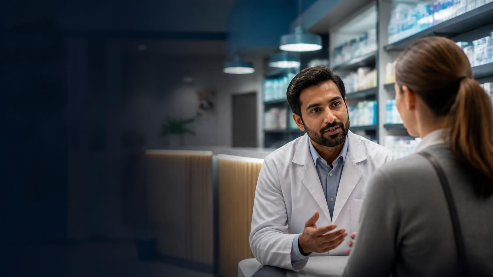 Confidential pharmacy consultation at Akhtar Pharmacy